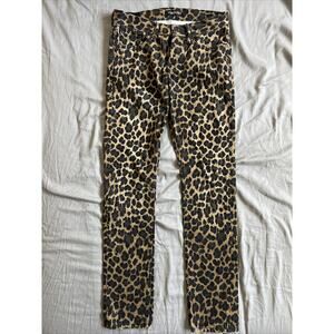 Rare Tom Ford Men's Brown Leopard Print Skinny Jeans Size 30